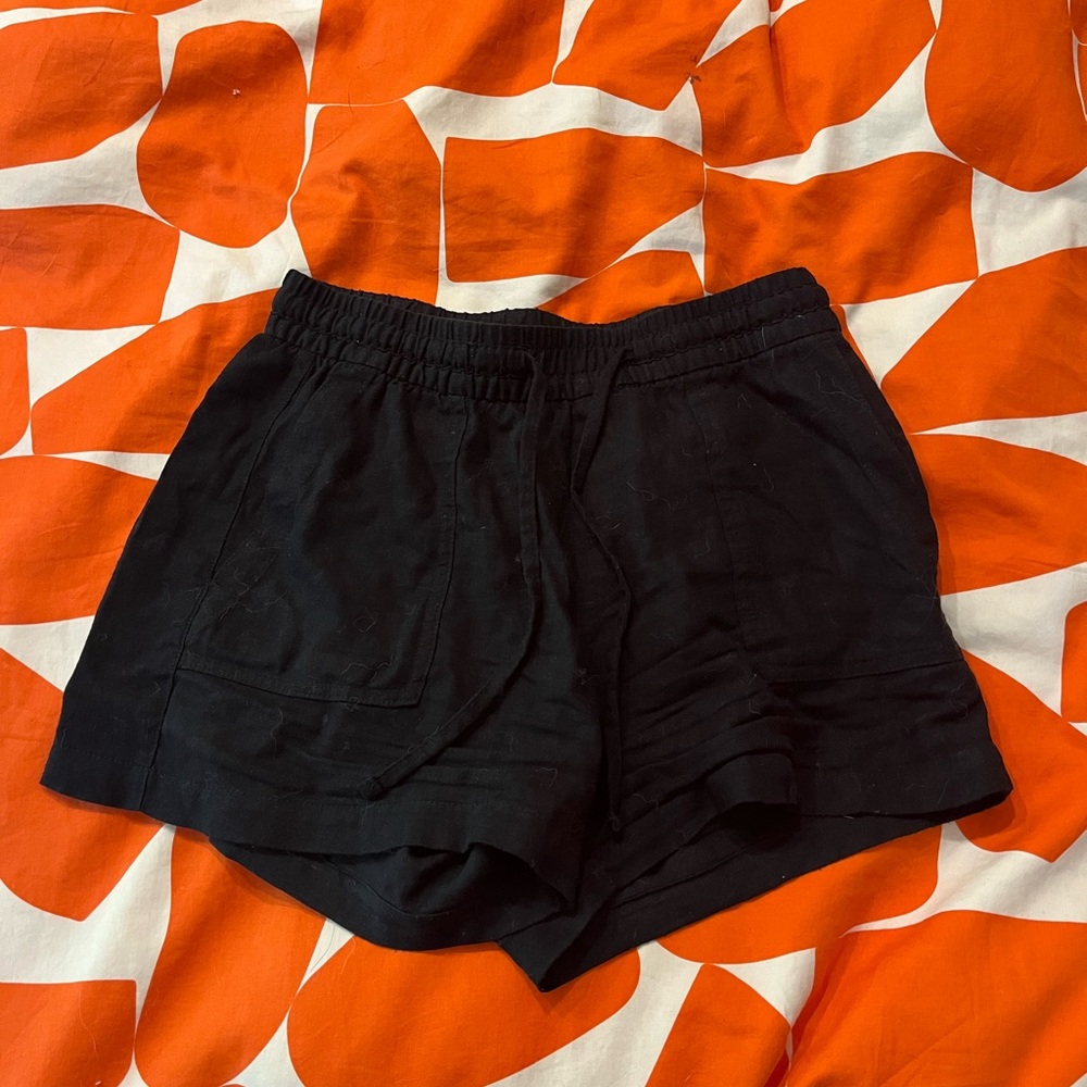 Old Navy Cotton Black Shorts
